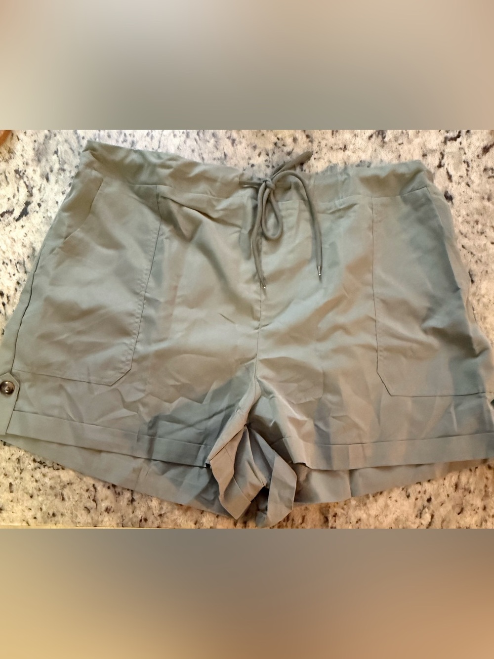 NWT Women’s Drawstring Relaxed Shorts - Sage Green